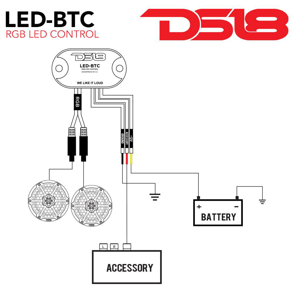 DS18 - LED Light Bluetooth Control — Quality Boat Parts