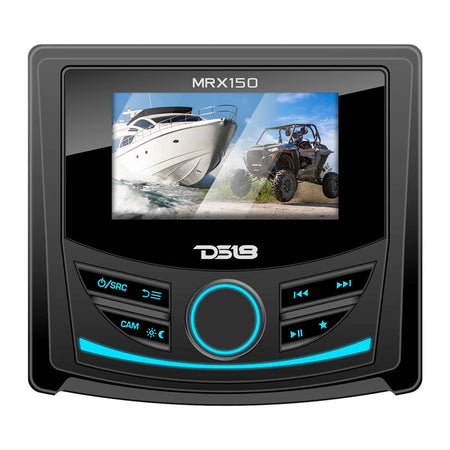 DS18 - Powersports Head Unit - With 3" Color TFT Display, Bluetooth, 4 x 40W — Quality Boat Parts