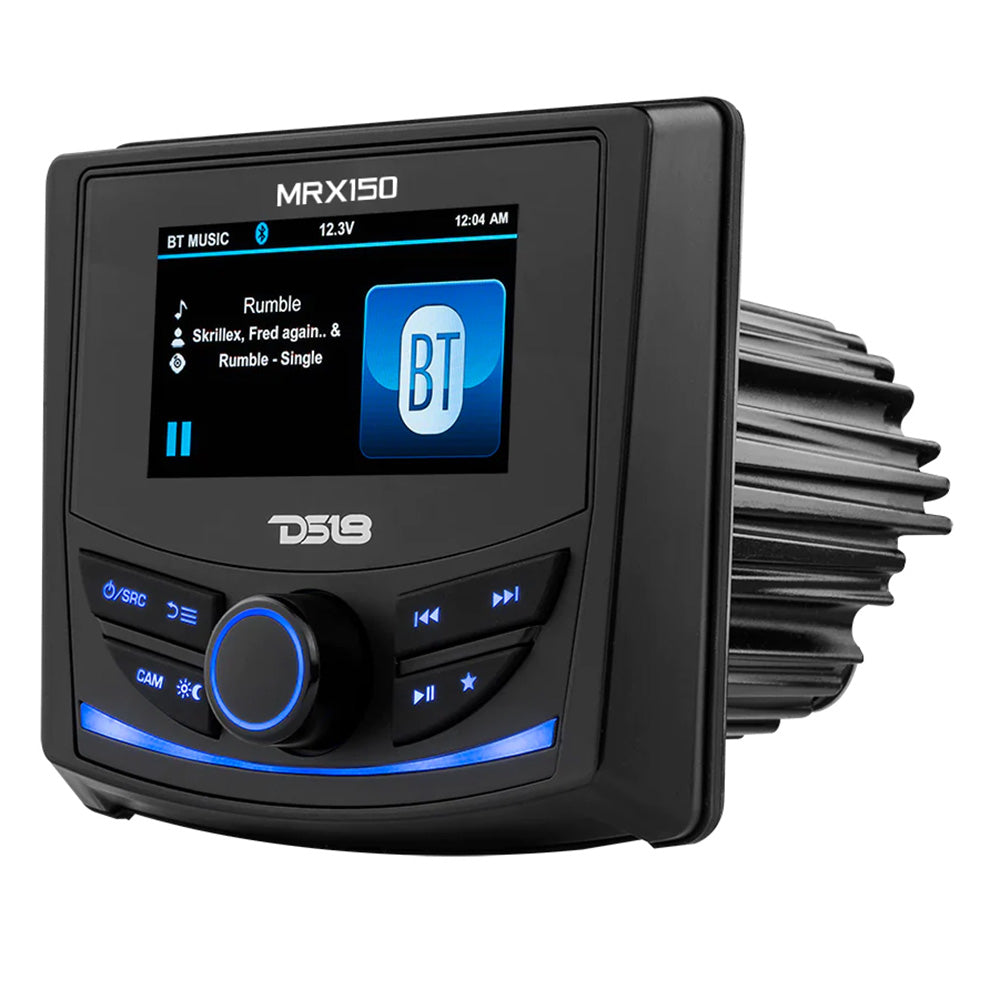 DS18 - Powersports Head Unit - With 3" Color TFT Display, Bluetooth, 4 x 40W — Quality Boat Parts