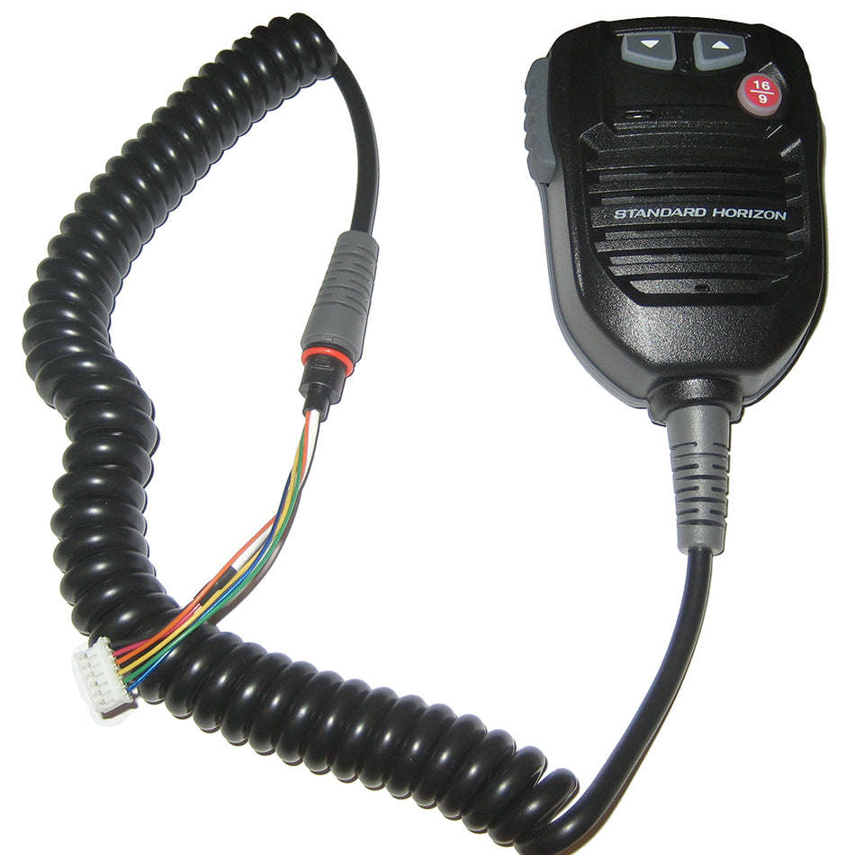 Standard Horizon - Replacement VHF Mic - For GX2000B, GX2100B, GX2150B, GX2200B, Black — Quality Boat Parts