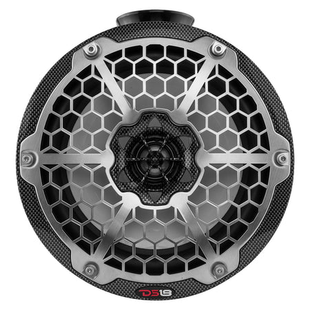 DS18 - HYDRO 8" Compact Wakeboard Pod Tower - With RGB Light, 375W, Black Carbon Fiber — Quality Boat Parts