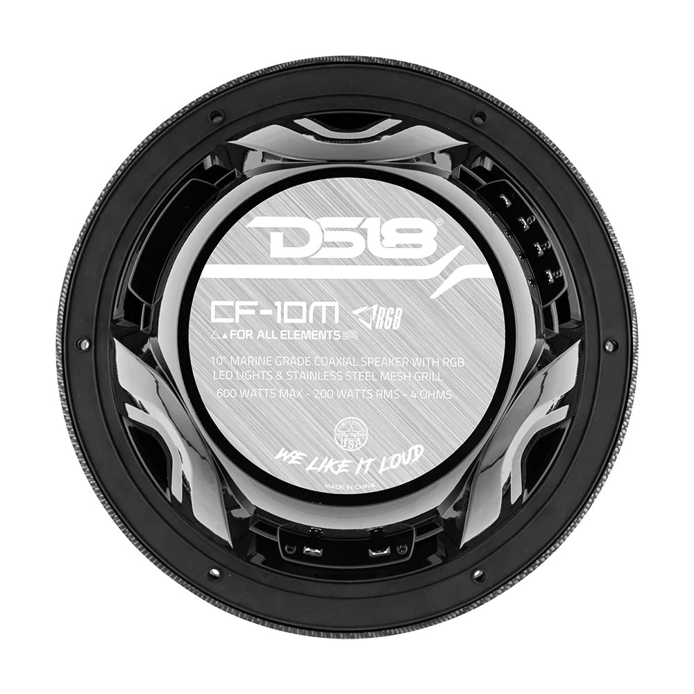 DS18 - HYDRO 10" 2-Way Speakers - With Bullet Tweeter & Integrated RGB LED Lights — Quality Boat Parts