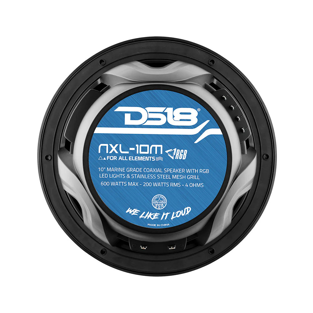 DS18 - HYDRO 10" 2-Way Speakers - With Bullet Tweeter & Integrated RGB LED Lights — Quality Boat Parts