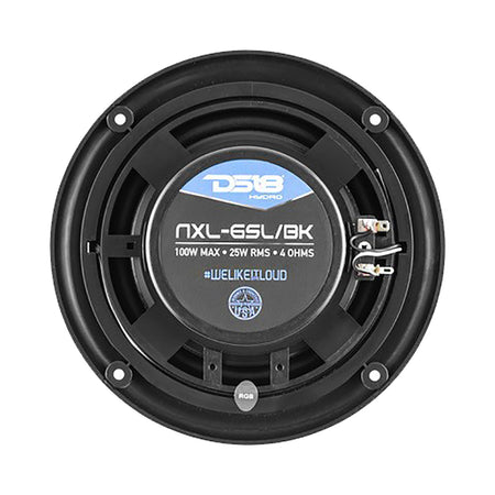 DS18 - HYDRO 6.5" 2-Way Marine Slim Speakers - RGB LED Lighting, 100W — Quality Boat Parts