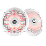 DS18 - HYDRO 6.5" 2-Way Marine Slim Speakers - RGB LED Lighting, 100W — Quality Boat Parts