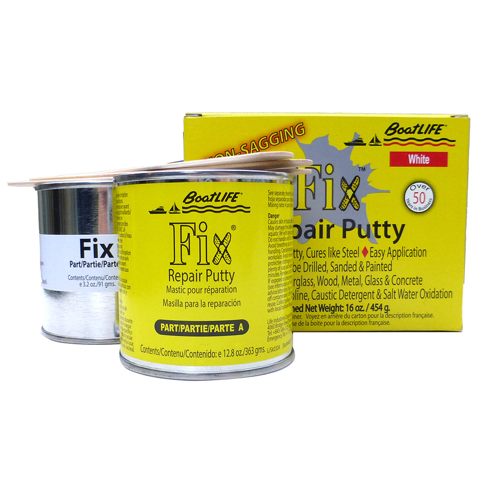 BoatLIFE - Fix Repair Putty - 16oz, White — Quality Boat Parts
