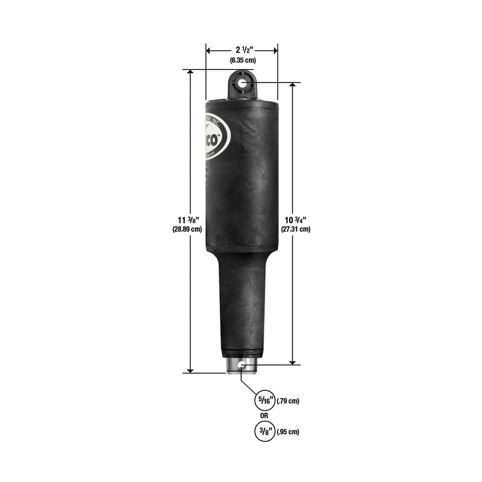 Lenco Marine - 101XD Extreme Duty Actuator - Stroke, With Hardware, 12V - 2-1/4" — Quality Boat Parts