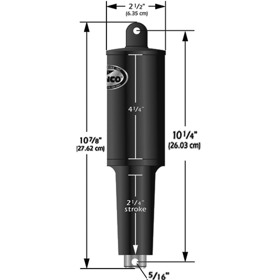 Lenco Marine - Stroke 5 Lobe Actuator - 5/16" - 3/8", 12V, 1-1/4" — Quality Boat Parts