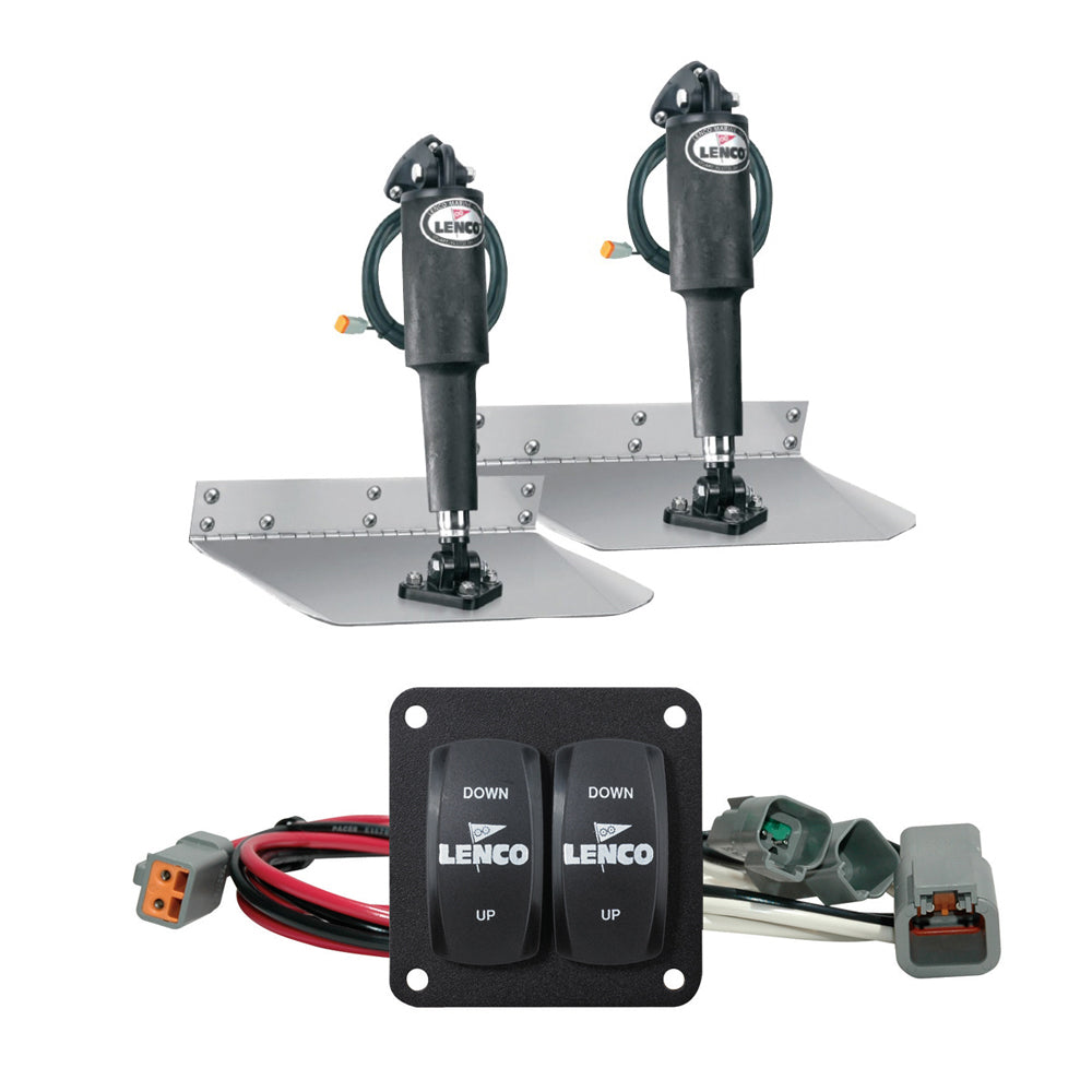 Lenco Marine - Standard Trim Tab Kit - With Double Rocker Switch, 9" x 12" — Quality Boat Parts