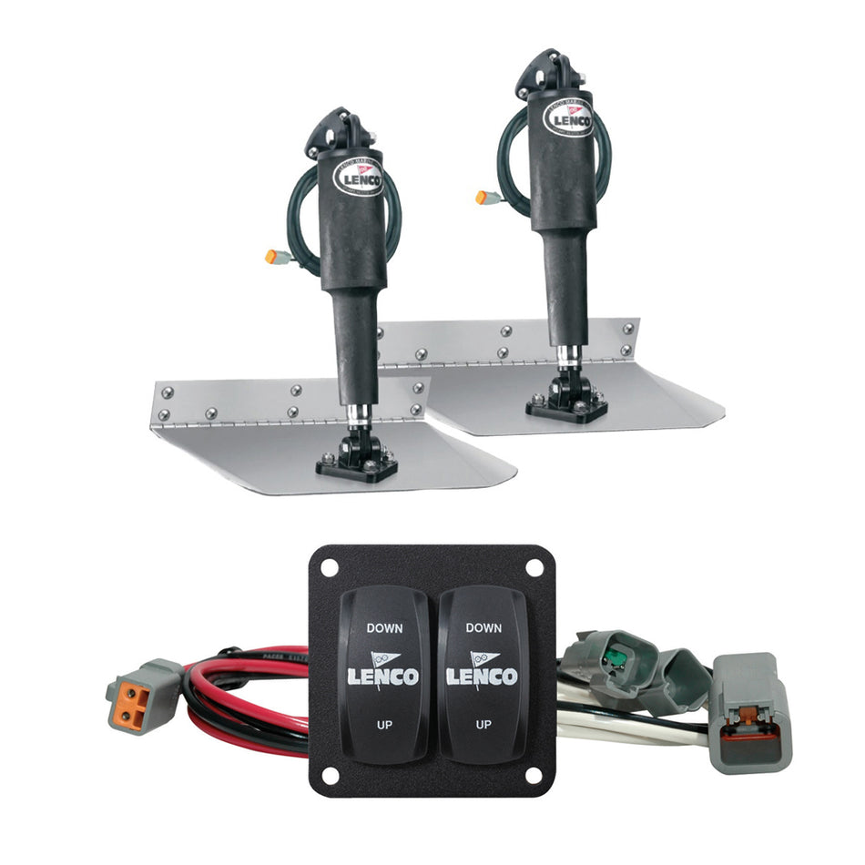 Lenco Marine - Standard Trim Tab Kit - With Double Rocker Switch, 9" x 12" — Quality Boat Parts