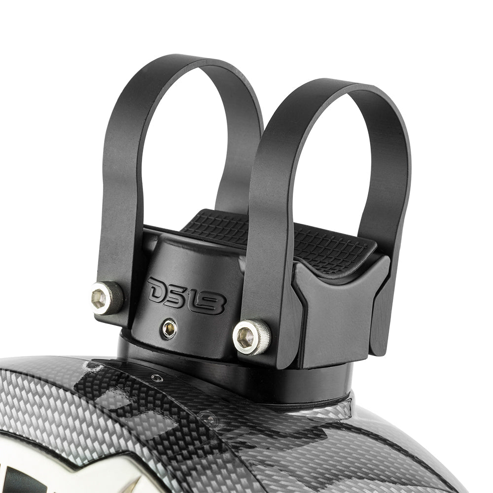 DS18 - HYDRO 6.5" Compact Wakeboard Pod Tower Speaker - With RGB LED Lights, 375W, Black Carbon Fiber — Quality Boat Parts