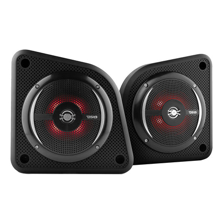 DS18 - Universal Shallow Enclosure - With Marine Speaker, 100W, Black — Quality Boat Parts