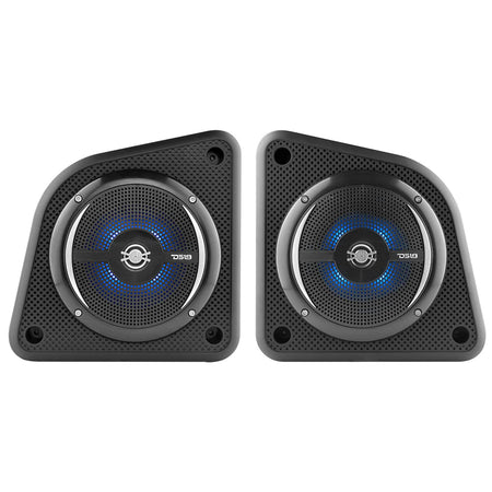 DS18 - Universal Shallow Enclosure - With Marine Speaker, 100W, Black — Quality Boat Parts