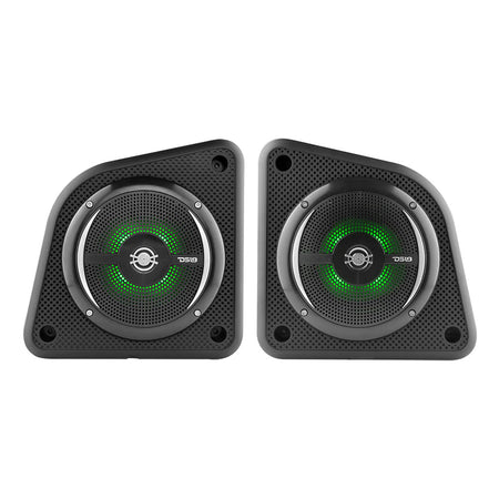 DS18 - Universal Shallow Enclosure - With Marine Speaker, 100W, Black — Quality Boat Parts