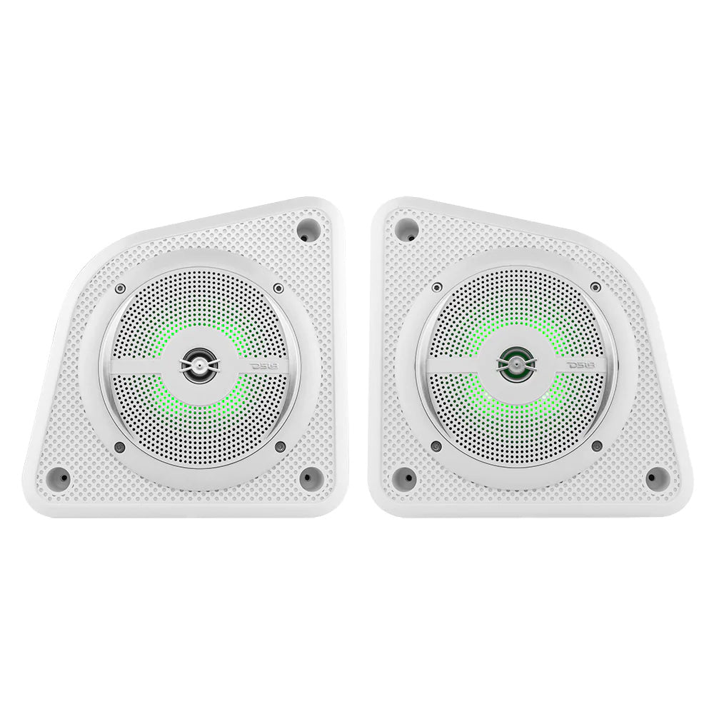 DS18 - Universal Shallow Enclosure - With Marine Speaker, 100W, White — Quality Boat Parts