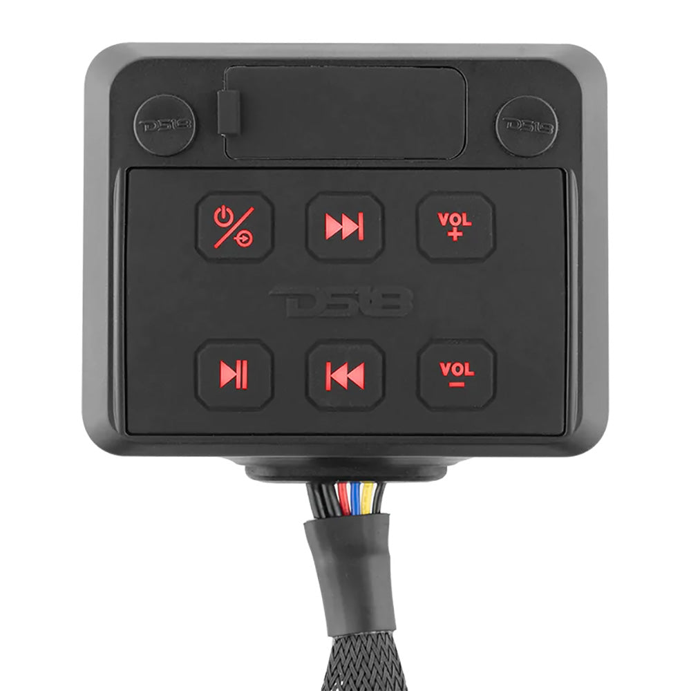DS18 - HYDRO Square Marine Waterproof Audio Receiver - With Aux Input, Bluetooth, USB, Universal Pod — Quality Boat Parts