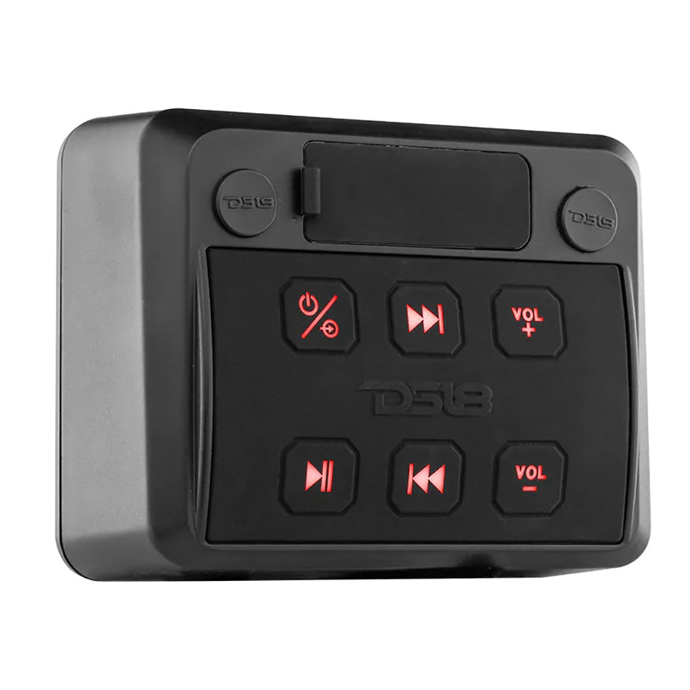 DS18 - HYDRO Square Marine Waterproof Audio Receiver - With Aux Input, Bluetooth, USB, Universal Pod — Quality Boat Parts