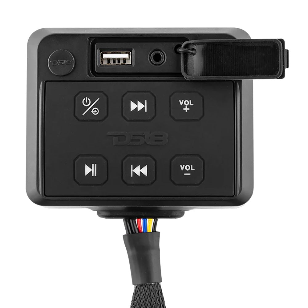 DS18 - HYDRO Square Marine Waterproof Audio Receiver - With Aux Input, Bluetooth, USB, Universal Pod — Quality Boat Parts