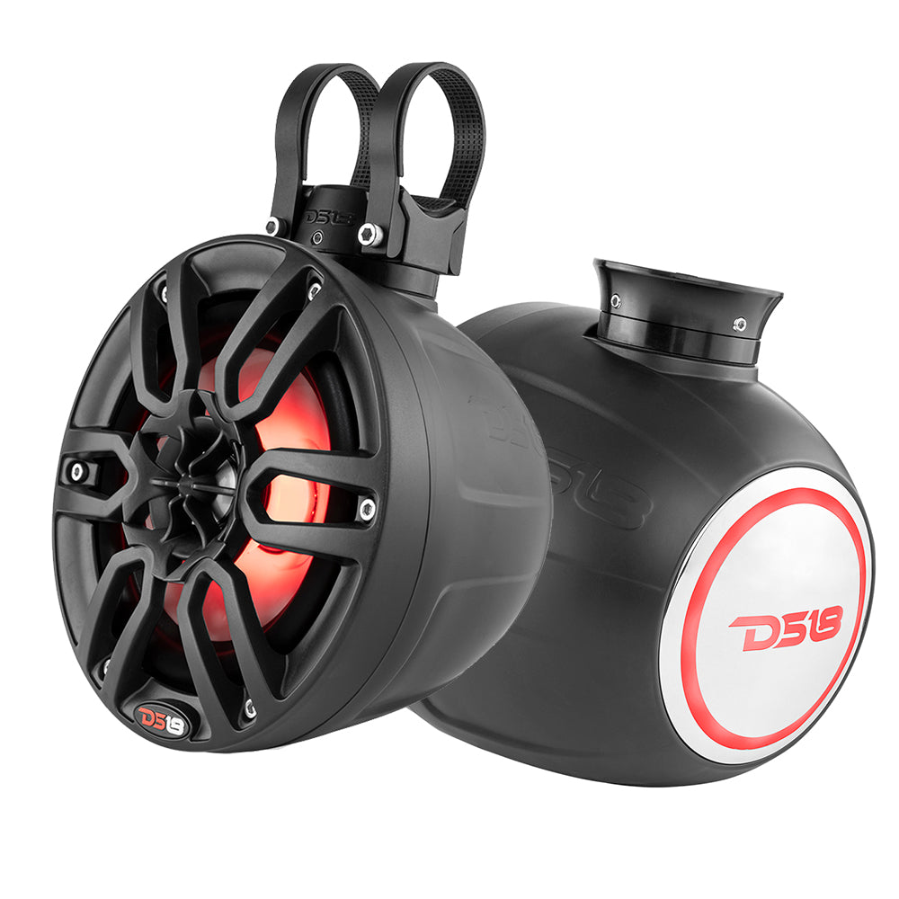 DS18 - HYDRO 6.5" Compact Wakeboard Pod Tower - With RGB Light, 300W — Quality Boat Parts