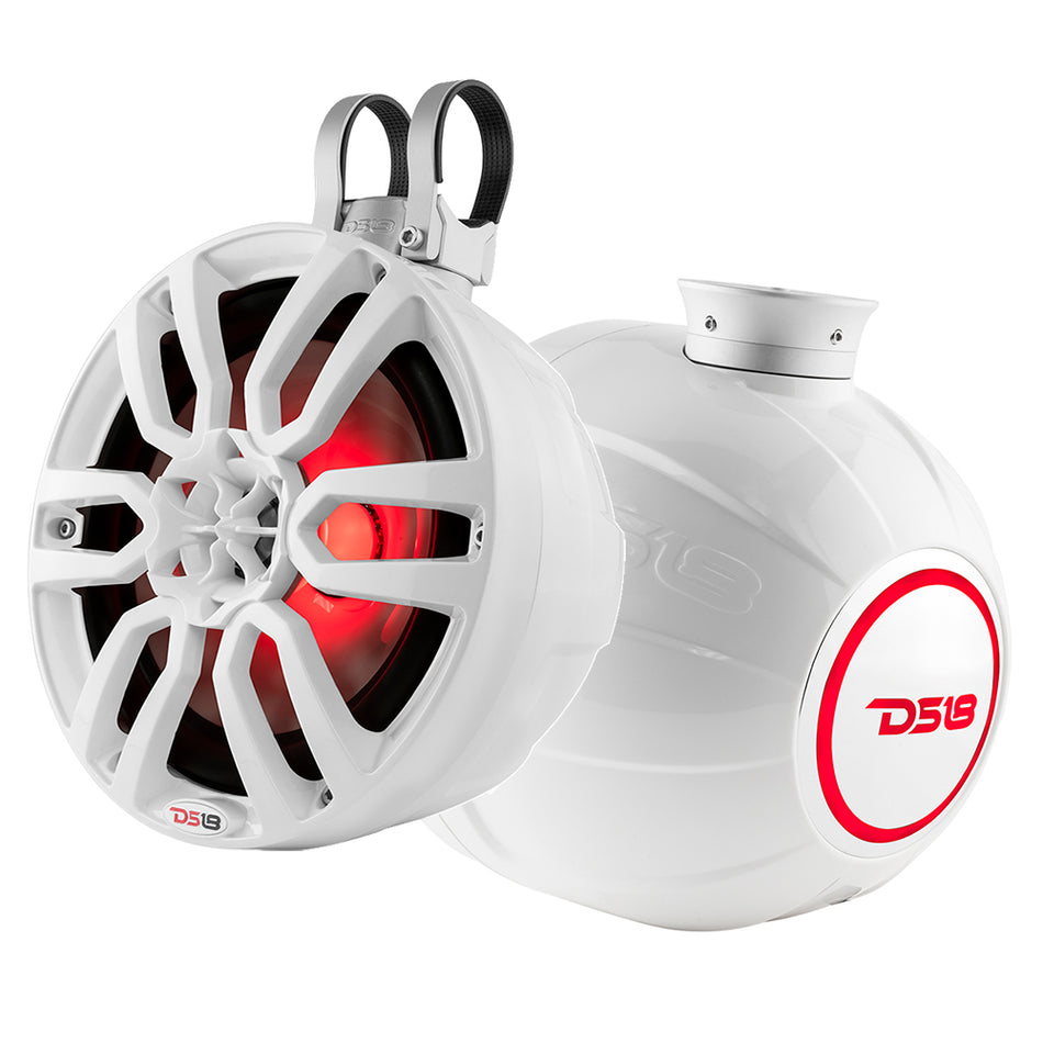 DS18 - HYDRO 6.5" Compact Wakeboard Pod Tower - With RGB Light, 300W — Quality Boat Parts