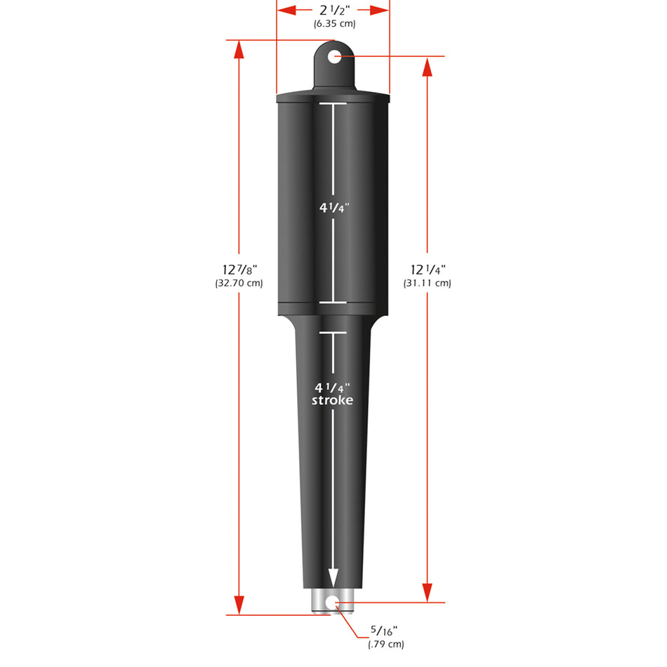 Lenco Marine - 102XD Extreme Duty Actuator - 24V - 4-1/4" Stroke - 5/16" Hardware — Quality Boat Parts