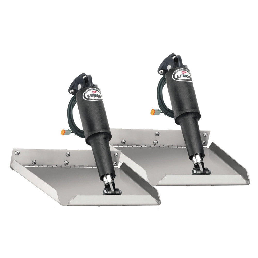 Lenco Marine - Edge Mount Trim Tab Kit - With Switch Kit, 9" x 9", 12V — Quality Boat Parts