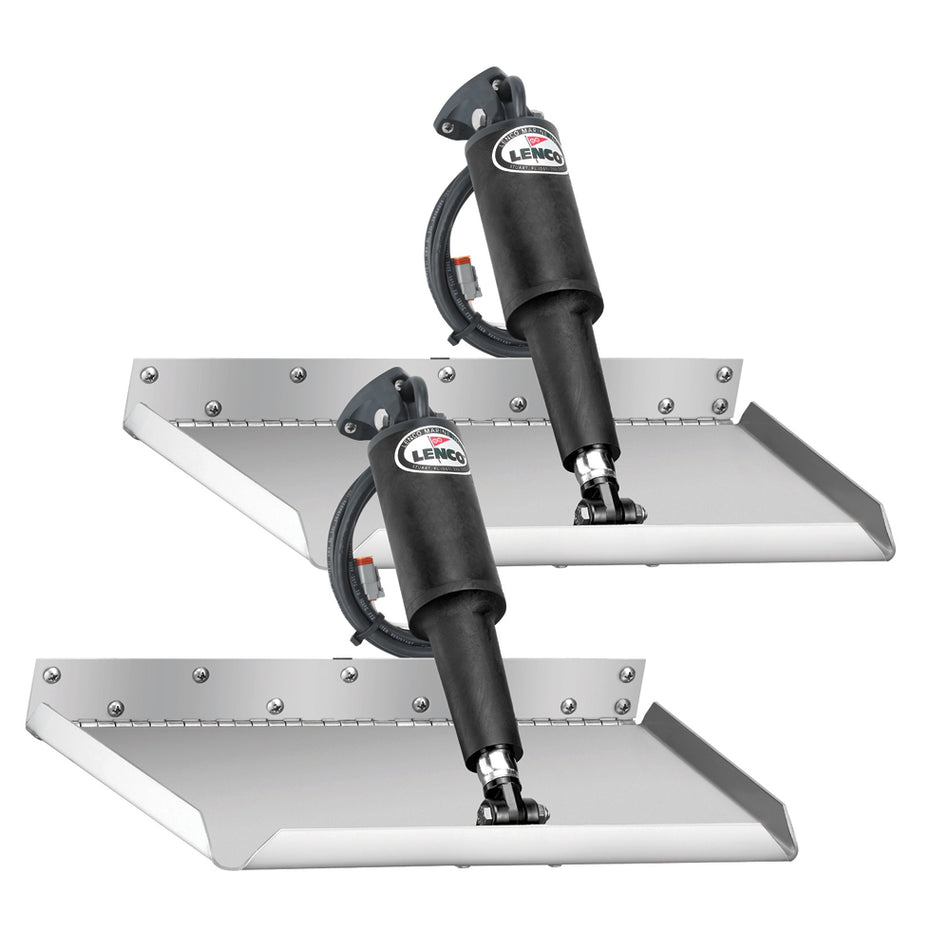 Lenco Marine - 12" x 9" Trim Tab Kit - Edge Mount, Without Switch, 12V — Quality Boat Parts