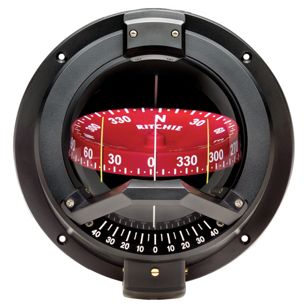 Ritchie - Navigator Compass - Bulkhead Mount, Black — Quality Boat Parts