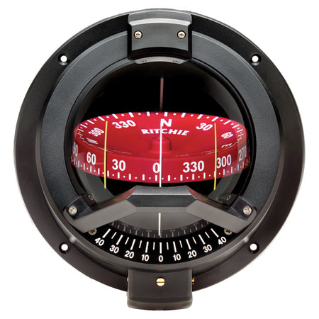 Ritchie - Navigator Compass - Bulkhead Mount, Black — Quality Boat Parts