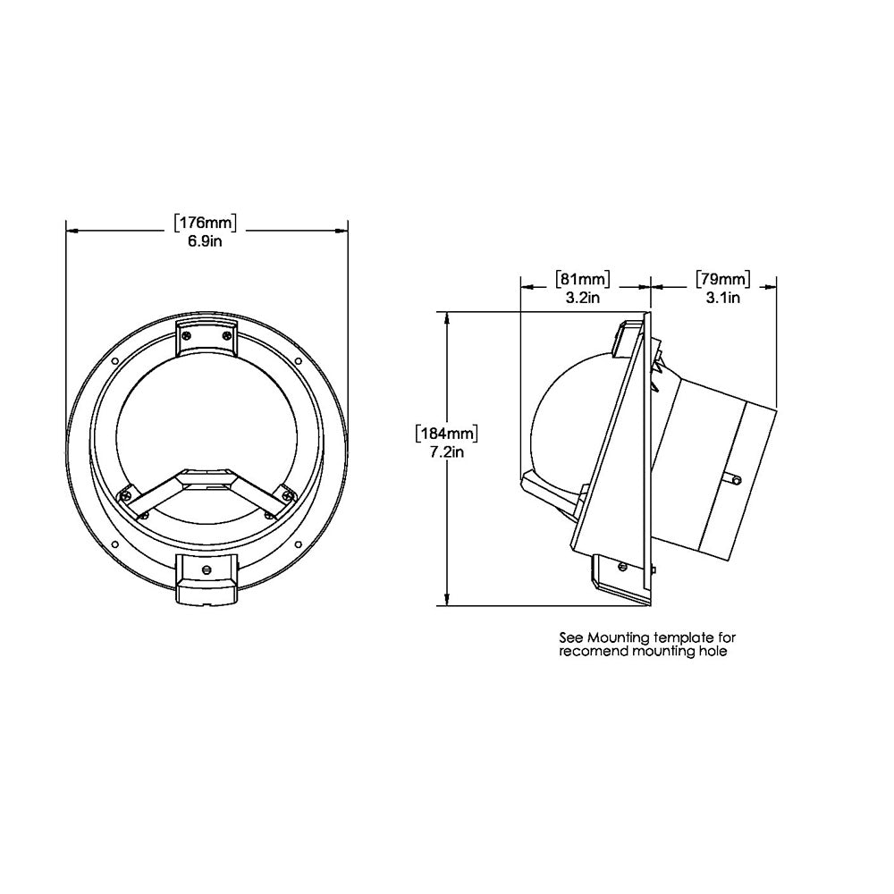 Ritchie - Navigator Compass - Bulkhead Mount, Black — Quality Boat Parts