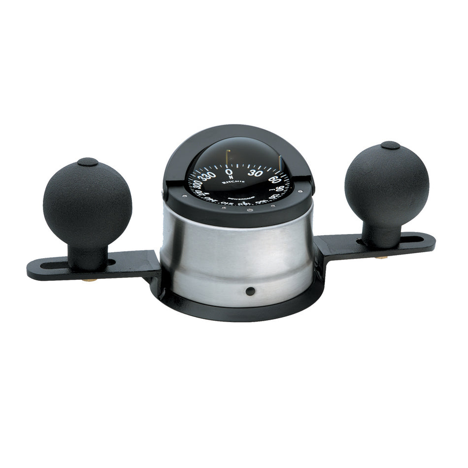 Ritchie - Navigator Steel Boat Compass - Binnacle Mount, Stainless Steel, Black — Quality Boat Parts