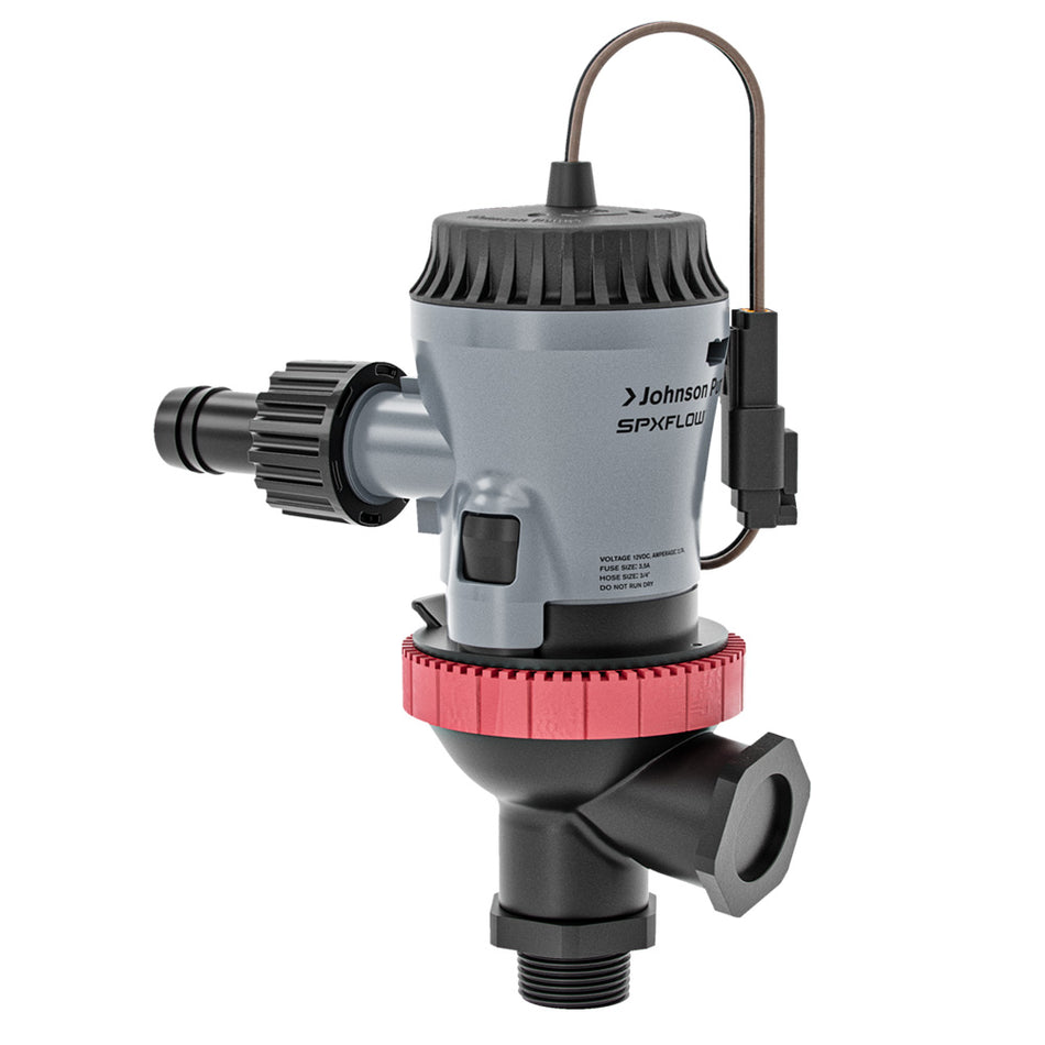 Johnson Pump - Aqua O2 Twin Port Aerator Pump - Flex Mount, 12V — Quality Boat Parts