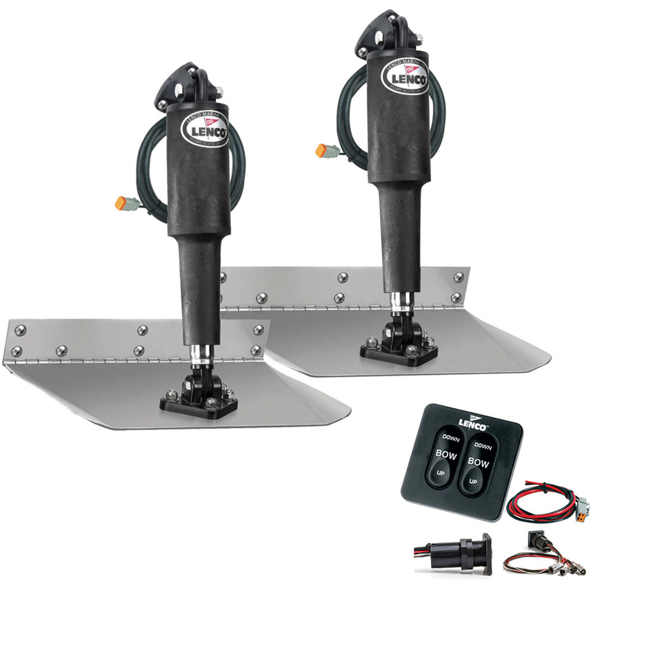 Lenco Marine - Standard Trim Tab Kit - With Standard Tactile Switch Kit 12V — Quality Boat Parts
