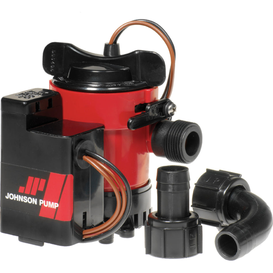 Johnson Pump - 1000 GPH Auto Bilge Pump - Cartridge Combo, With Switch, 12V — Quality Boat Parts