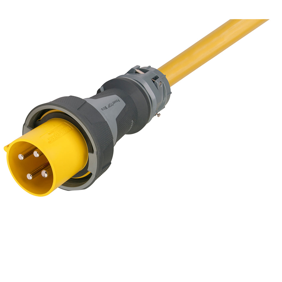 Marinco - 4-Wire Shore Power Cable - 100 Amp 125/250V 3-Pole, One-Ended Male Only Power Supply, Blunt Cut — Quality Boat Parts