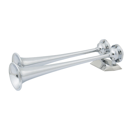 Marinco - Chrome Plated Dual Trumpet Air Horn - 12V — Quality Boat Parts