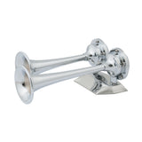 Marinco - Chrome Plated Dual Trumpet Air Horn - 12V — Quality Boat Parts