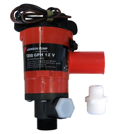 Johnson Pump - Twin Port Livewell Aerating Pump - 12V — Quality Boat Parts