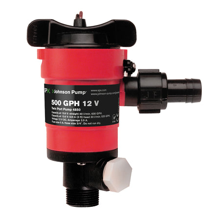 Johnson Pump - Twin Port Livewell Aerating Pump - 12V — Quality Boat Parts