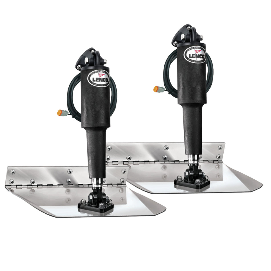 Lenco Marine - Electro-Polished Standard Trim Tab Kit — Quality Boat Parts