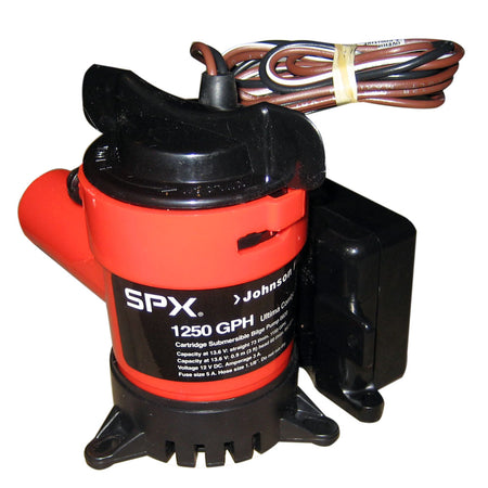Johnson Pump - 1250 GPH Ultima Combo Pump - 1-1/8" Hose, 12V — Quality Boat Parts