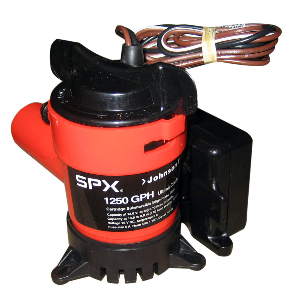 Johnson Pump - 1250 GPH Ultima Combo Pump - 1-1/8" Hose, 12V — Quality Boat Parts