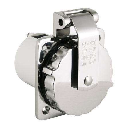 Marinco - Easy Lock 316 Stainless Steel Inlet - 16A, 230V — Quality Boat Parts