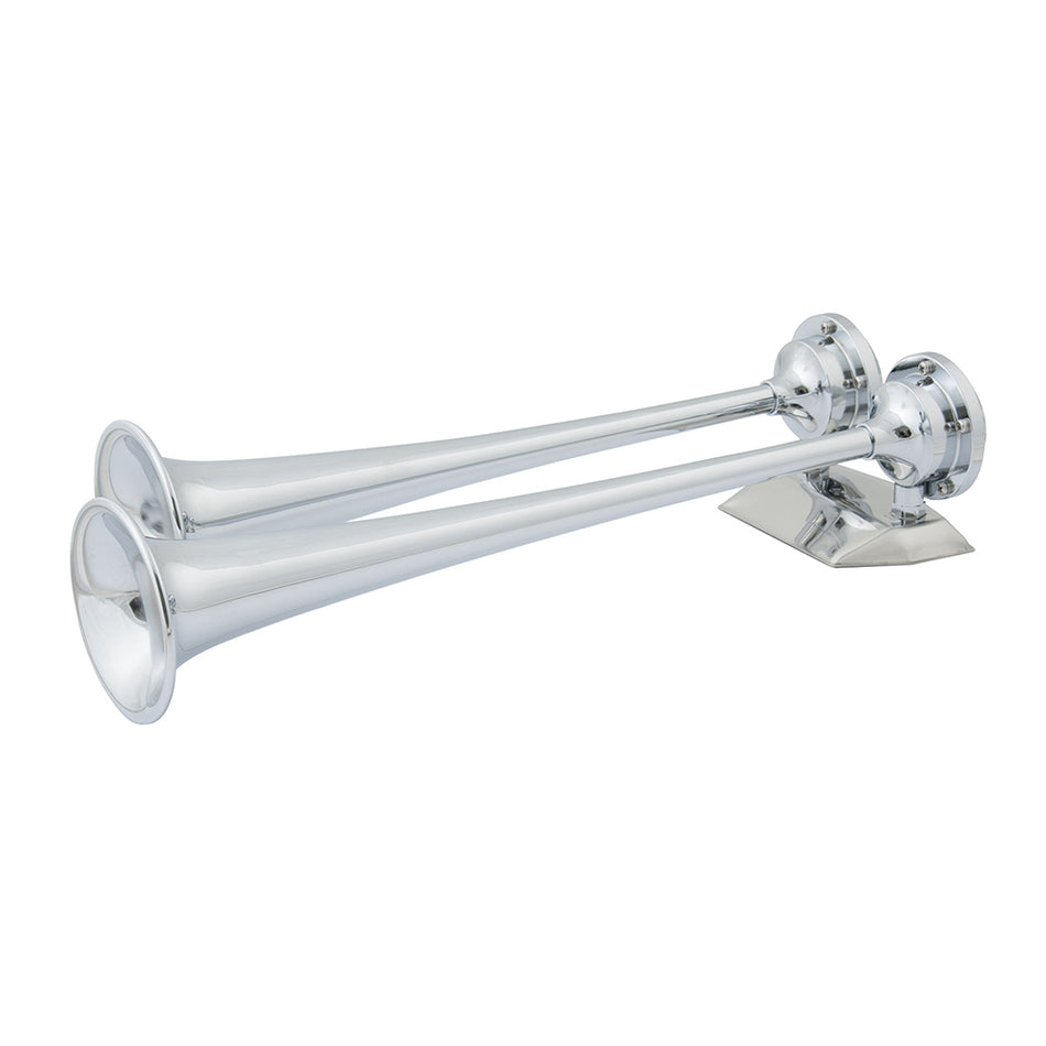 Marinco - Chrome Plated Trumpet Air Horn - 24V — Quality Boat Parts