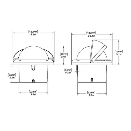 Ritchie - Helmsman Combidial Compass - Flush Mount — Quality Boat Parts