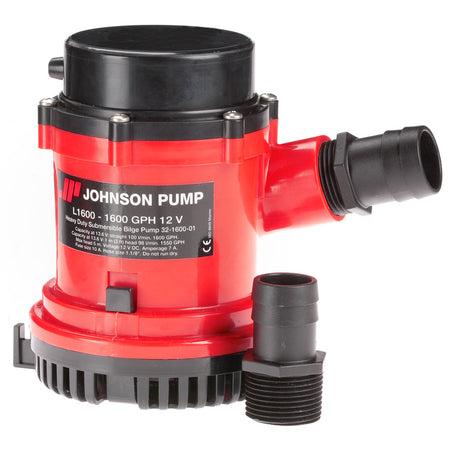 Johnson Pump - Bilge Pump 1-1/8" Hose 12V — Quality Boat Parts