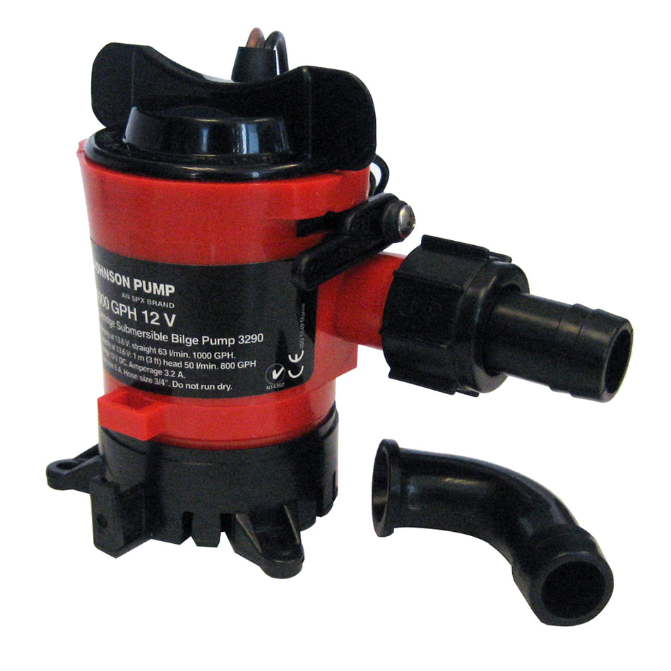Johnson Pump - 3/4" Bilge Pump - Hose 12V Dura Ports — Quality Boat Parts