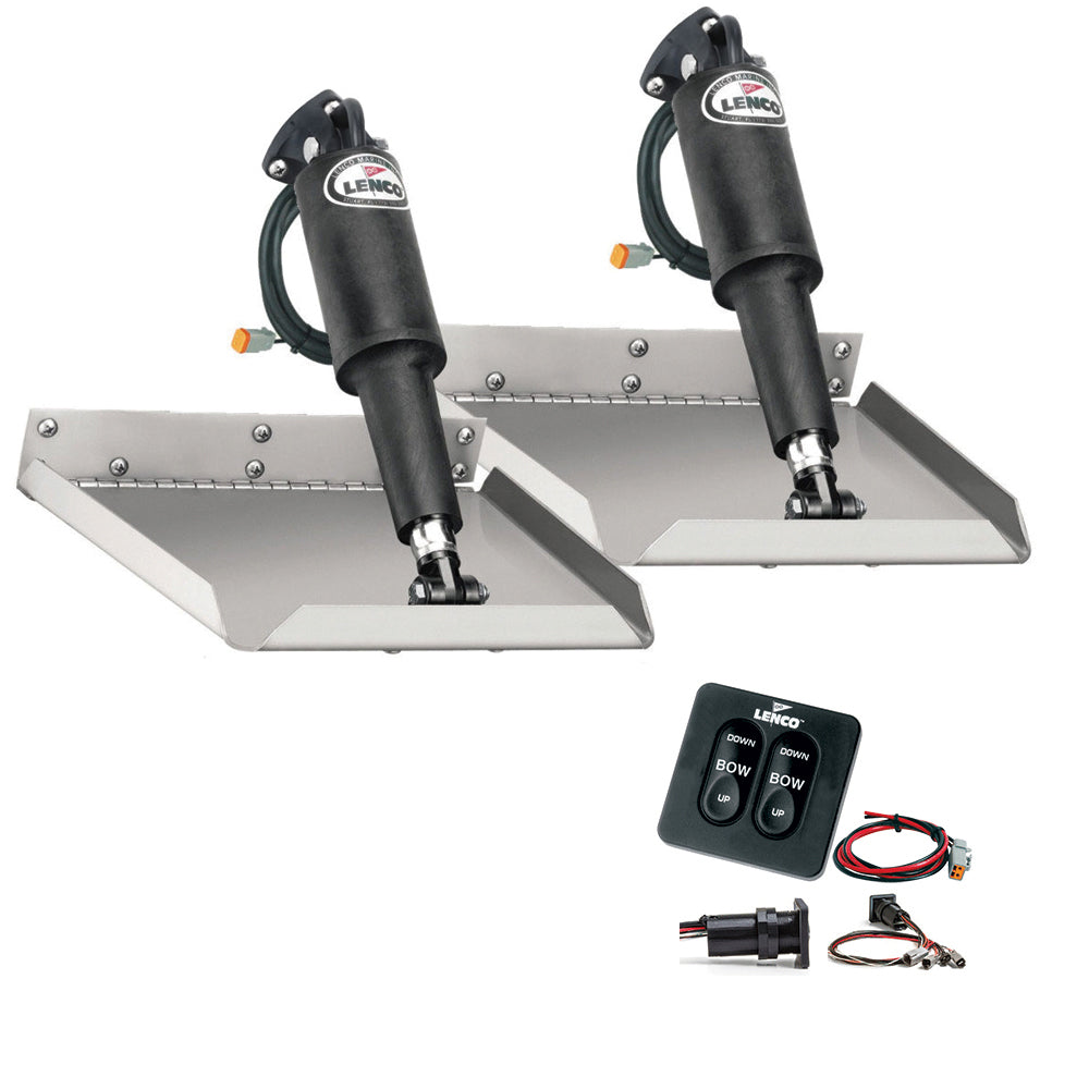 Lenco Marine - Edge Mount Kit - With Standard Tactile Switch Kit 12V — Quality Boat Parts