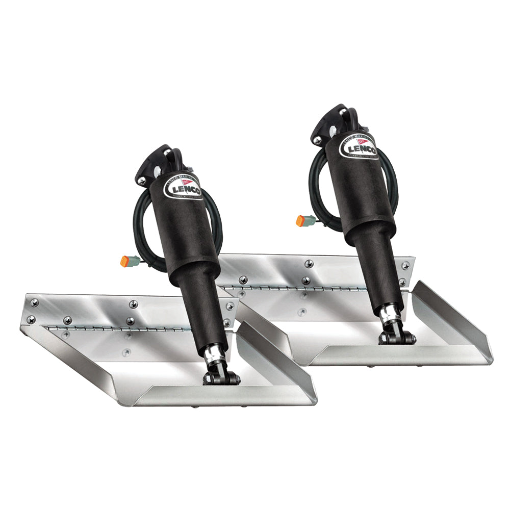 Lenco Marine - Electro-Polished Edge Mount Trim Tab Kit — Quality Boat Parts