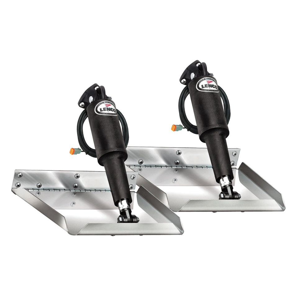 Lenco Marine - Electro-Polished Edge Mount Trim Tab Kit — Quality Boat Parts